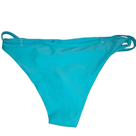 Andie Swim The Riviera Bikini Bottom Flat Belt Bright Blue Size Extra Small NWT - Picture 4 of 6